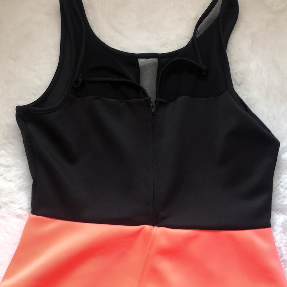 Charlotte Russe black and neon orange peplum dress - Picture 5 of 6